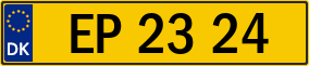 Trailer License Plate